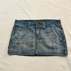 Abercrombie & Fitch Blue Denim Mini Skirt